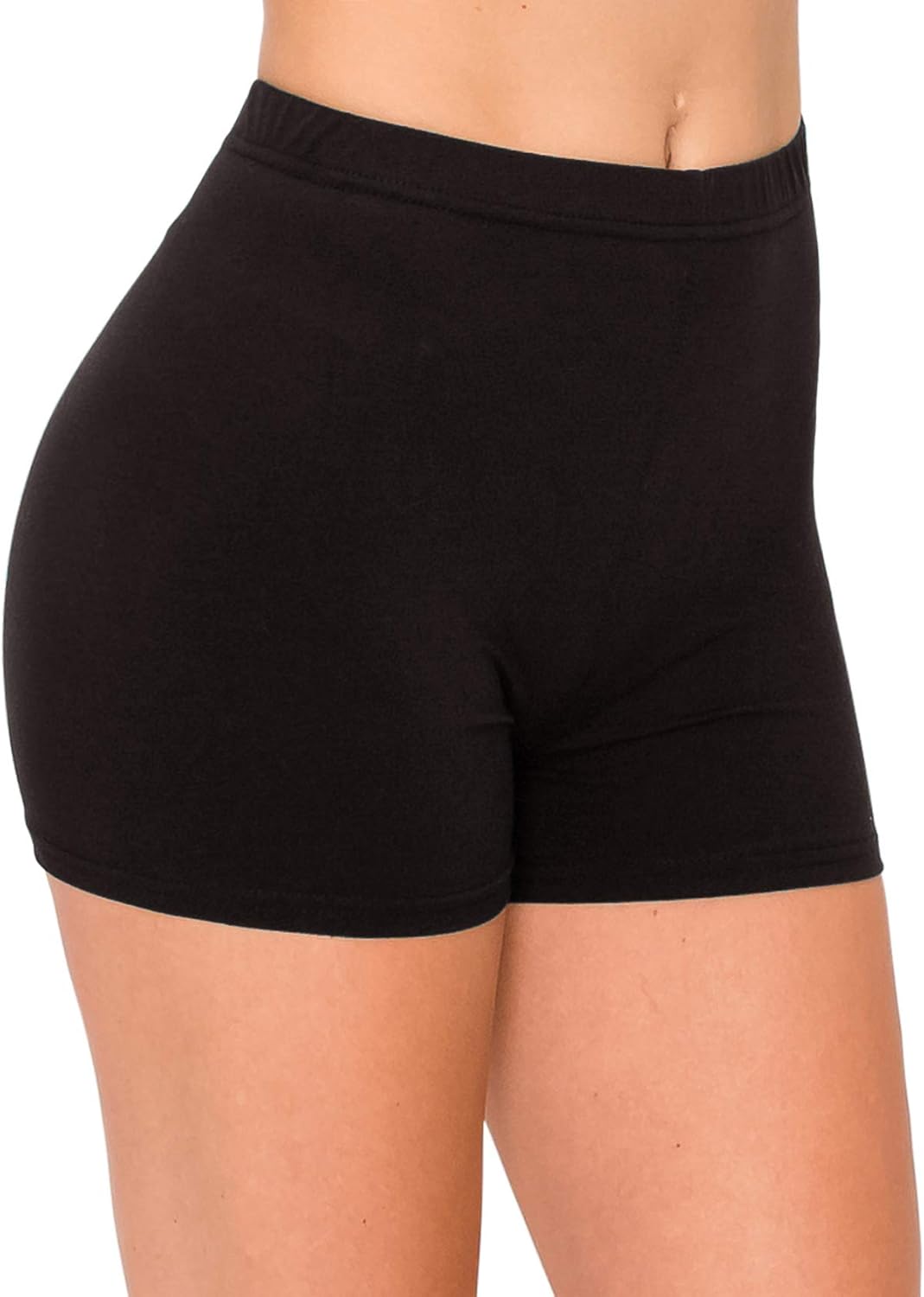 ALWAYS Women Yoga Shorts - Soft Stretch Athletic Running Dance Safety Pants