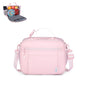 NOL Nylon Waterproof Kids Lunch Bag, Insulated Lunch Bag, Lunch box Cooler, Reusable, Zip Closure with Buckle Handle Holds Lunch Box, Snacks & Water Bottle for School Work, Cream