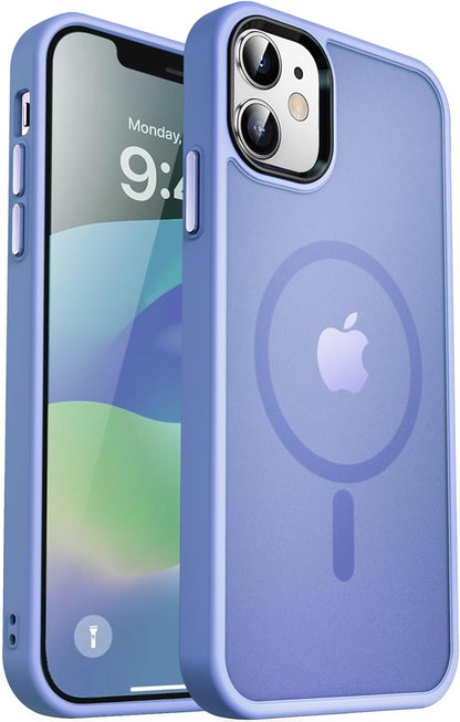 MOCCA Strong Magnetic for iPhone 14 Pro Max Case [Compatible with Magsafe] [10FT Military Grade Protective] Translucent Matte Slim Shockproof Case for iPhone 14 Pro Max 6.7"- Titanium Gray