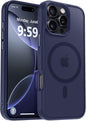 MOCCA Strong Magnetic for iPhone 14 Pro Max Case [Compatible with Magsafe] [10FT Military Grade Protective] Translucent Matte Slim Shockproof Case for iPhone 14 Pro Max 6.7"- Titanium Gray