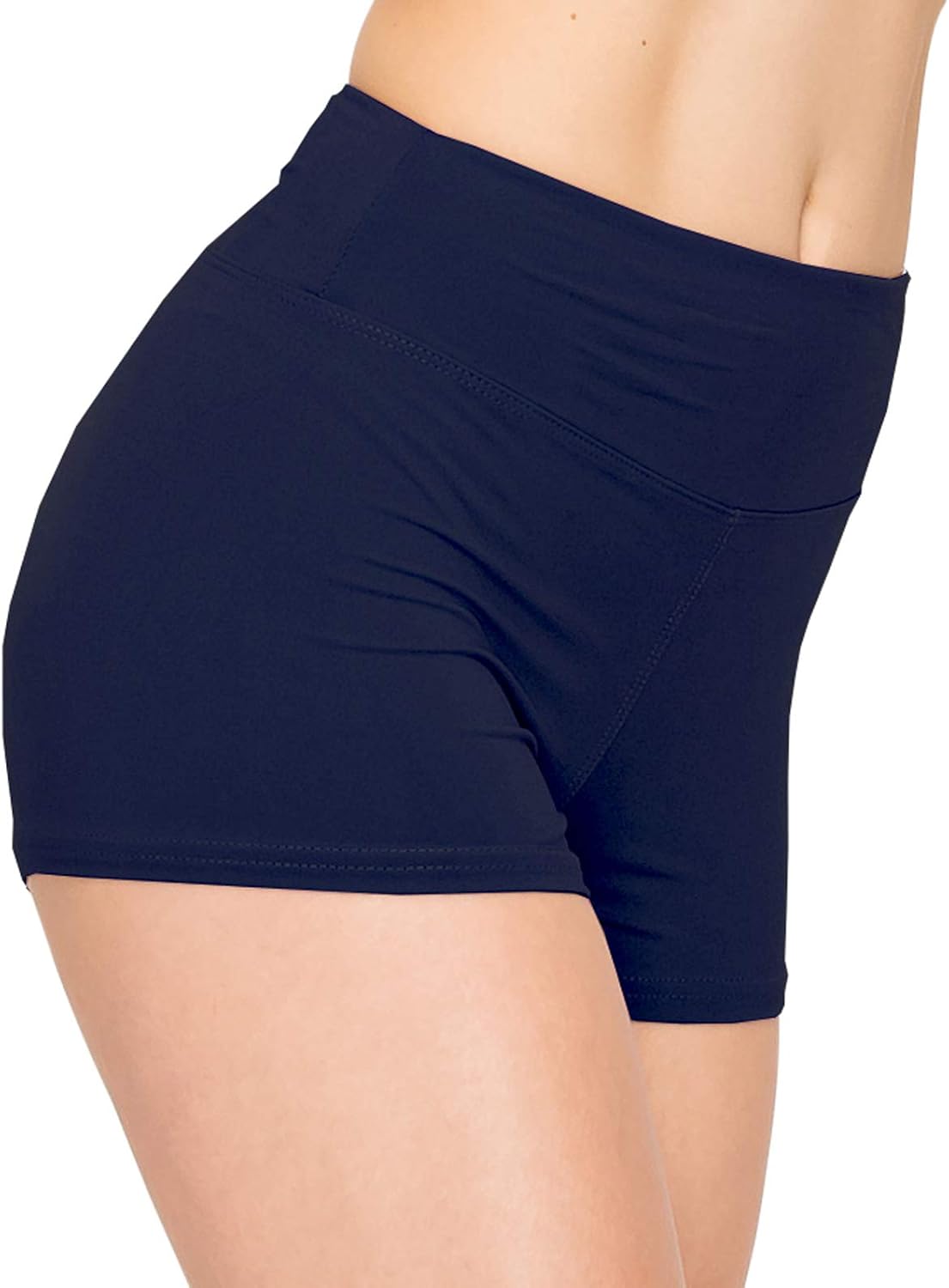 ALWAYS Women Yoga Shorts - Soft Stretch Athletic Running Dance Safety Pants