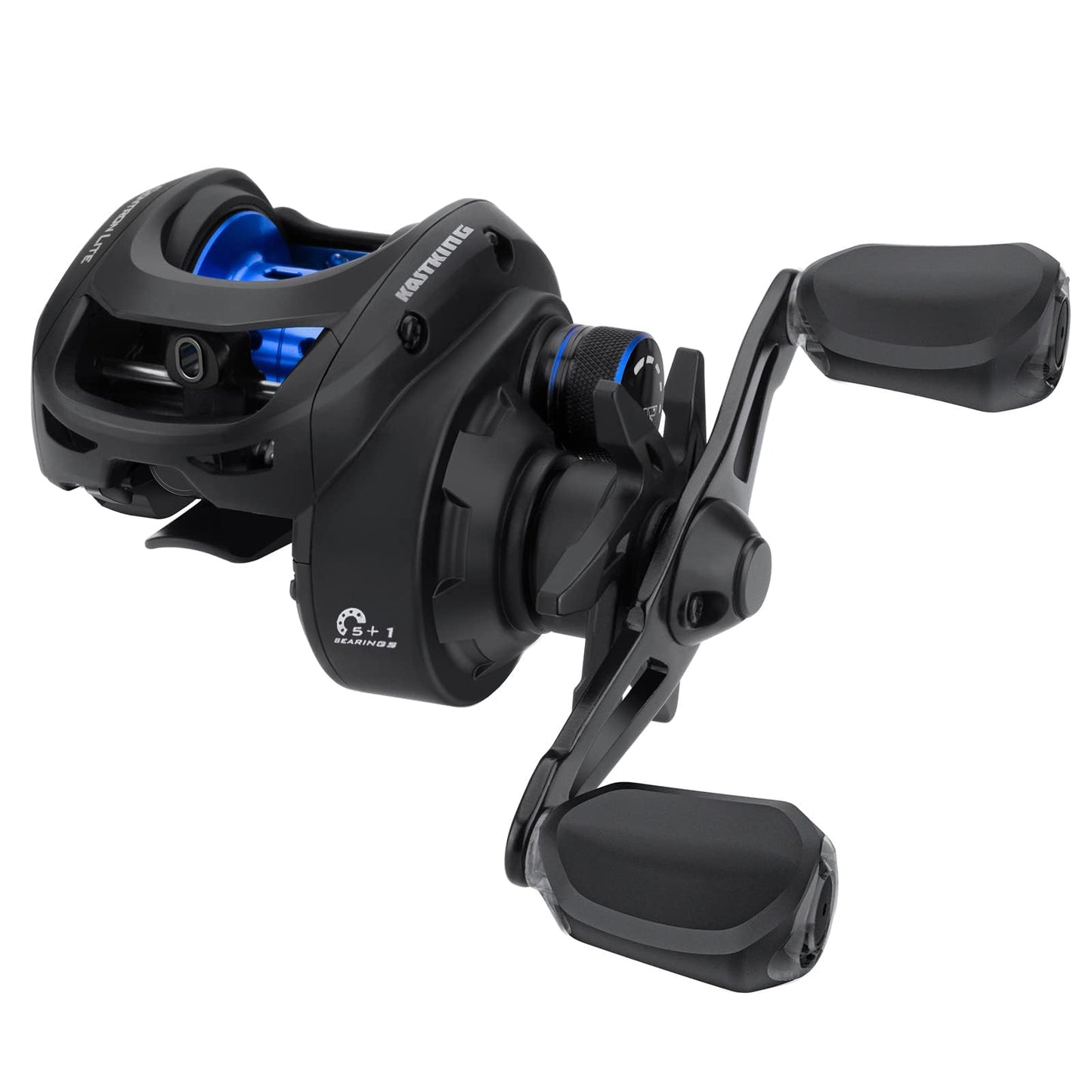 KastKing Centron Lite Baitcasting Fishing Reel – Lightweight, Glass Fiber Infused Nylon Frame – 7.6 OZ – 5 + 1 Anti-Reverse Ball Bearings, 7.1:1 High-Speed Gear Ratio Fishing Reel with Compact Design