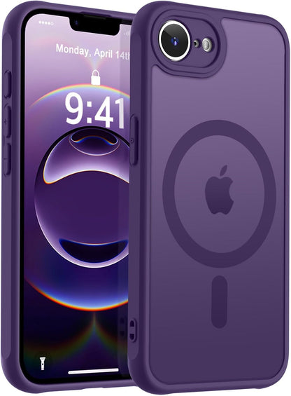 MOCCA Strong Magnetic for iPhone 14 Pro Max Case [Compatible with Magsafe] [10FT Military Grade Protective] Translucent Matte Slim Shockproof Case for iPhone 14 Pro Max 6.7"- Titanium Gray