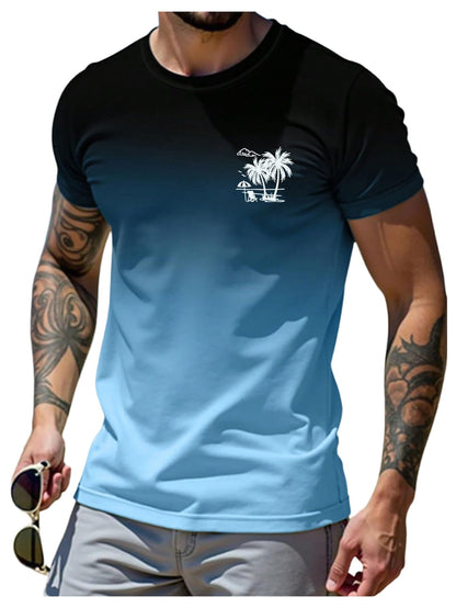 SOLY HUX Men's Short Sleeve Graphic Tees Summer Crewneck Top Shirt Beach Vacation T-Shirts