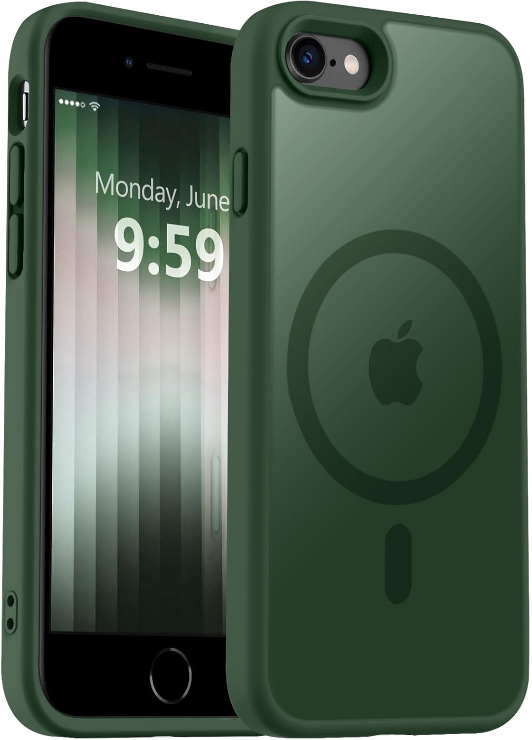MOCCA Strong Magnetic for iPhone 14 Pro Max Case [Compatible with Magsafe] [10FT Military Grade Protective] Translucent Matte Slim Shockproof Case for iPhone 14 Pro Max 6.7"- Titanium Gray