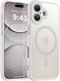 MOCCA Strong Magnetic for iPhone 14 Pro Max Case [Compatible with Magsafe] [10FT Military Grade Protective] Translucent Matte Slim Shockproof Case for iPhone 14 Pro Max 6.7"- Titanium Gray