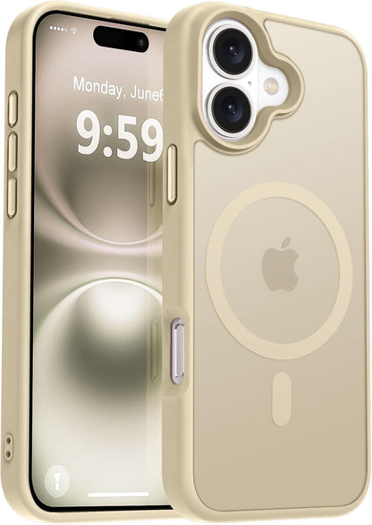 MOCCA Strong Magnetic for iPhone 14 Pro Max Case [Compatible with Magsafe] [10FT Military Grade Protective] Translucent Matte Slim Shockproof Case for iPhone 14 Pro Max 6.7"- Titanium Gray