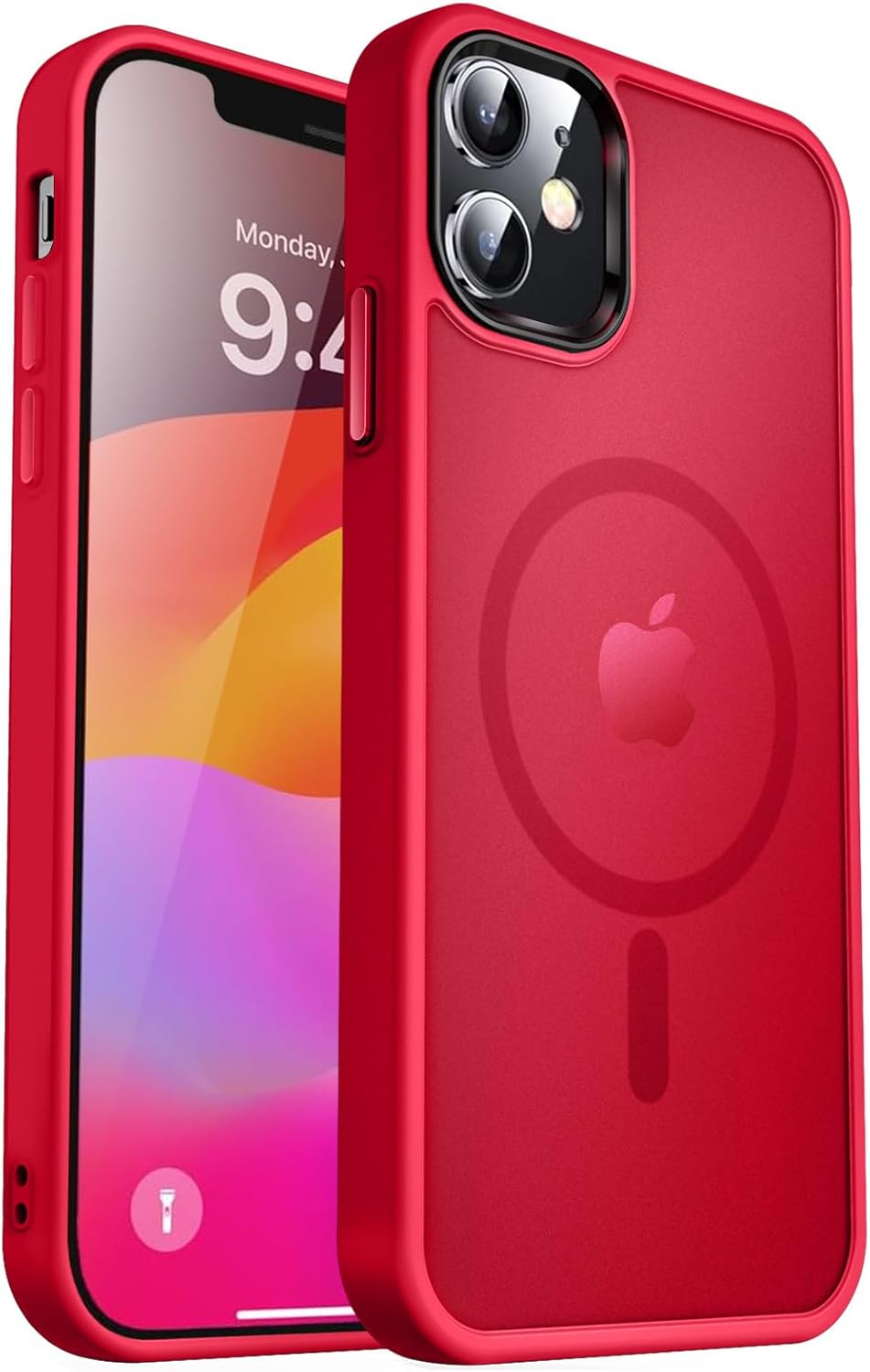 MOCCA Strong Magnetic for iPhone 14 Pro Max Case [Compatible with Magsafe] [10FT Military Grade Protective] Translucent Matte Slim Shockproof Case for iPhone 14 Pro Max 6.7"- Titanium Gray