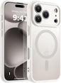MOCCA Strong Magnetic for iPhone 14 Pro Max Case [Compatible with Magsafe] [10FT Military Grade Protective] Translucent Matte Slim Shockproof Case for iPhone 14 Pro Max 6.7"- Titanium Gray
