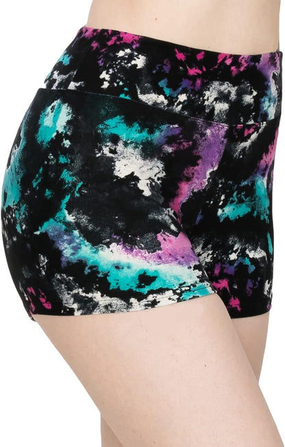 ALWAYS Women Yoga Shorts - Soft Stretch Athletic Running Dance Safety Pants