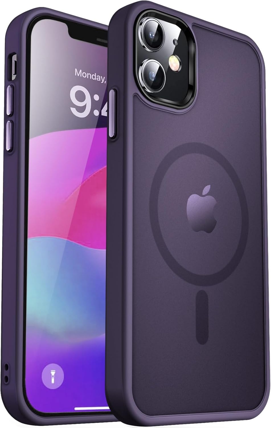 MOCCA Strong Magnetic for iPhone 14 Pro Max Case [Compatible with Magsafe] [10FT Military Grade Protective] Translucent Matte Slim Shockproof Case for iPhone 14 Pro Max 6.7"- Titanium Gray