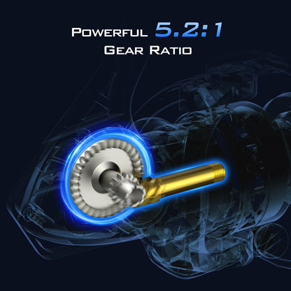 KastKing Centron & Centron Lite Spinning Reels, Size 500 is Perfect for Ice Fishing, Up to 17.5 Max Drag, 5.2:1 Gear Ratio, Ultra Smooth Powerful, CNC Aluminum Spool, 9+1 BB Light Weight