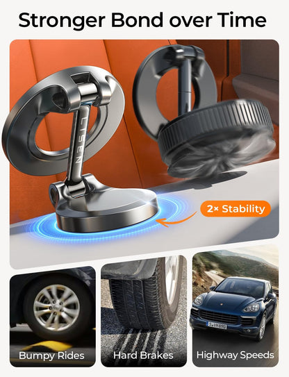 LISEN for MagSafe Car Mount for iPhone 17 Pro Max [24 Strong Magnets] Classic Magnetic Phone Holder for Car Dashboard, Magnet Phone Mount Car Cell Phone Holder for iPhone 17 Pro Max Air 16 15 14 13 12