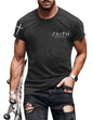 Christian Shirts for Men:Faith Cross Printed T-Shirts Christian Gifts for Men Jesus Shirts Holy Bible Tees