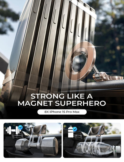 LISEN for MagSafe Car Mount for iPhone 17 Pro Max [24 Strong Magnets] Classic Magnetic Phone Holder for Car Dashboard, Magnet Phone Mount Car Cell Phone Holder for iPhone 17 Pro Max Air 16 15 14 13 12