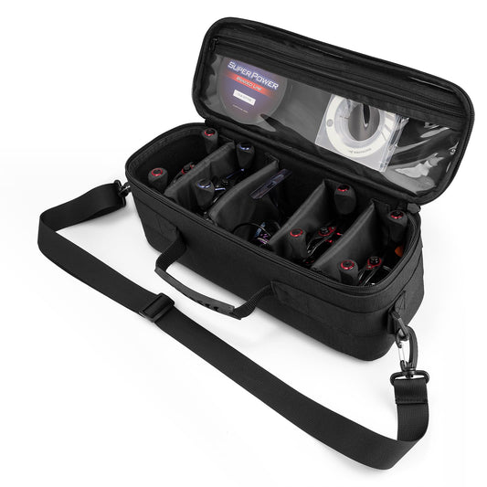 KastKing Fishing Reel Case Medium & Large, Customize Storage, Shockproof Internal Divider Design, Rigid Structural Loadmaster System, Tough and Water-resistant, Keep Reels Protective, Two Size Options