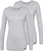 Adar Underscrubs for Women 2 Pack - Long Sleeve Underscrub Comfort Tee