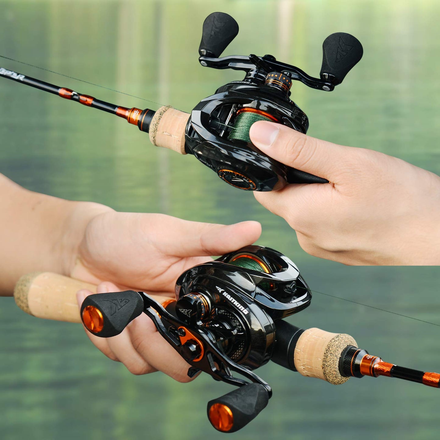 KastKing Zephyr Bait Finesse Baitcasting Reel, Carbon Fiber Fishing Reel - Drag Clicker Version, 7.2:1 Gear Ratio Fishing Reel - 5.6oz Lightweight Bait Finesse System Casting Reel