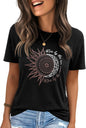 IRISGOD Womens Graphic Tees Casual Summer Short Sleeve Vintage T Shirts Tops