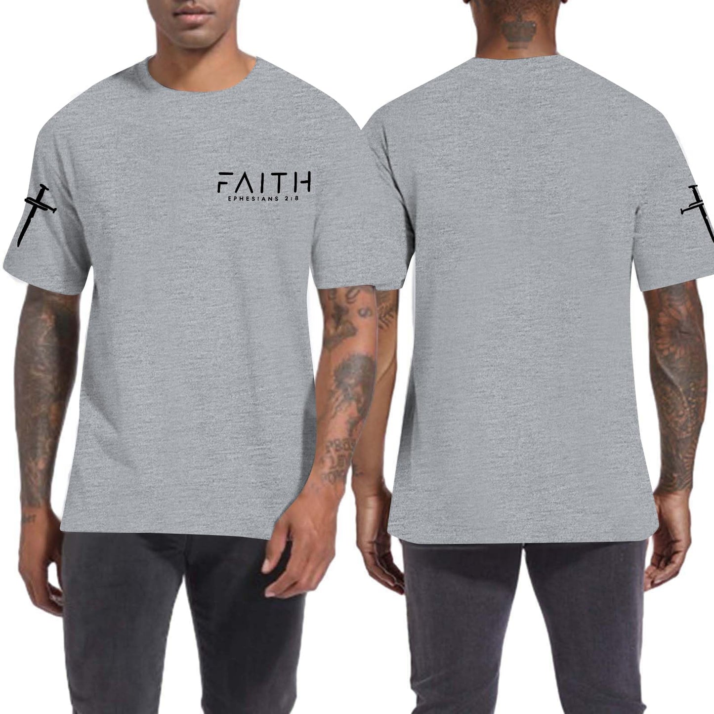 Christian Shirts for Men:Faith Cross Printed T-Shirts Christian Gifts for Men Jesus Shirts Holy Bible Tees