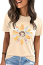 IRISGOD Womens Graphic Tees Casual Summer Short Sleeve Vintage T Shirts Tops
