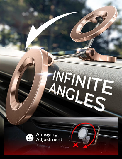 LISEN for MagSafe Car Mount for iPhone 17 Pro Max [24 Strong Magnets] Classic Magnetic Phone Holder for Car Dashboard, Magnet Phone Mount Car Cell Phone Holder for iPhone 17 Pro Max Air 16 15 14 13 12