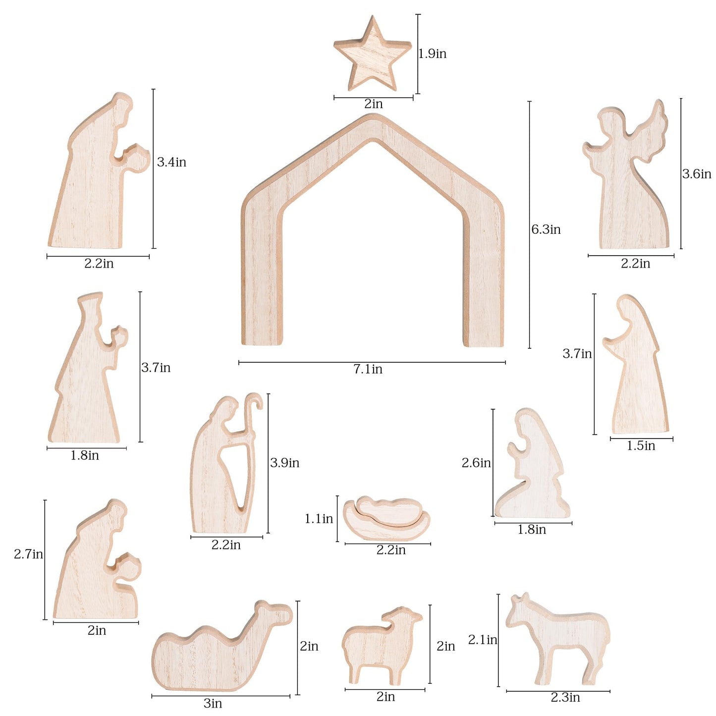 NEROSUN Empty Tomb Easter Scene and Cross Decoration, Wooden Easter Resurrection Scene Cross Jesus Tomb Tray Set, Jesus Nativity Scene Decor for Religious Home Office Tabletop Christian Gifts