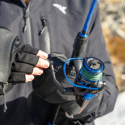 KastKing Centron & Centron Lite Spinning Reels, Size 500 is Perfect for Ice Fishing, Up to 17.5 Max Drag, 5.2:1 Gear Ratio, Ultra Smooth Powerful, CNC Aluminum Spool, 9+1 BB Light Weight
