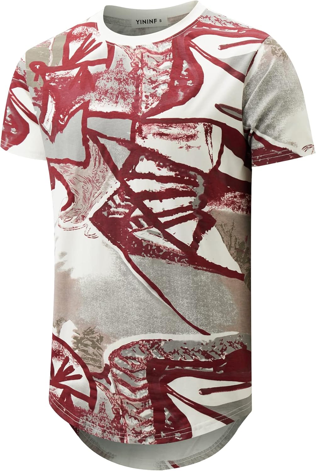 YININF Mens Hipster Hip Hop Short Sleeve Print T-Shirt Shirts Men