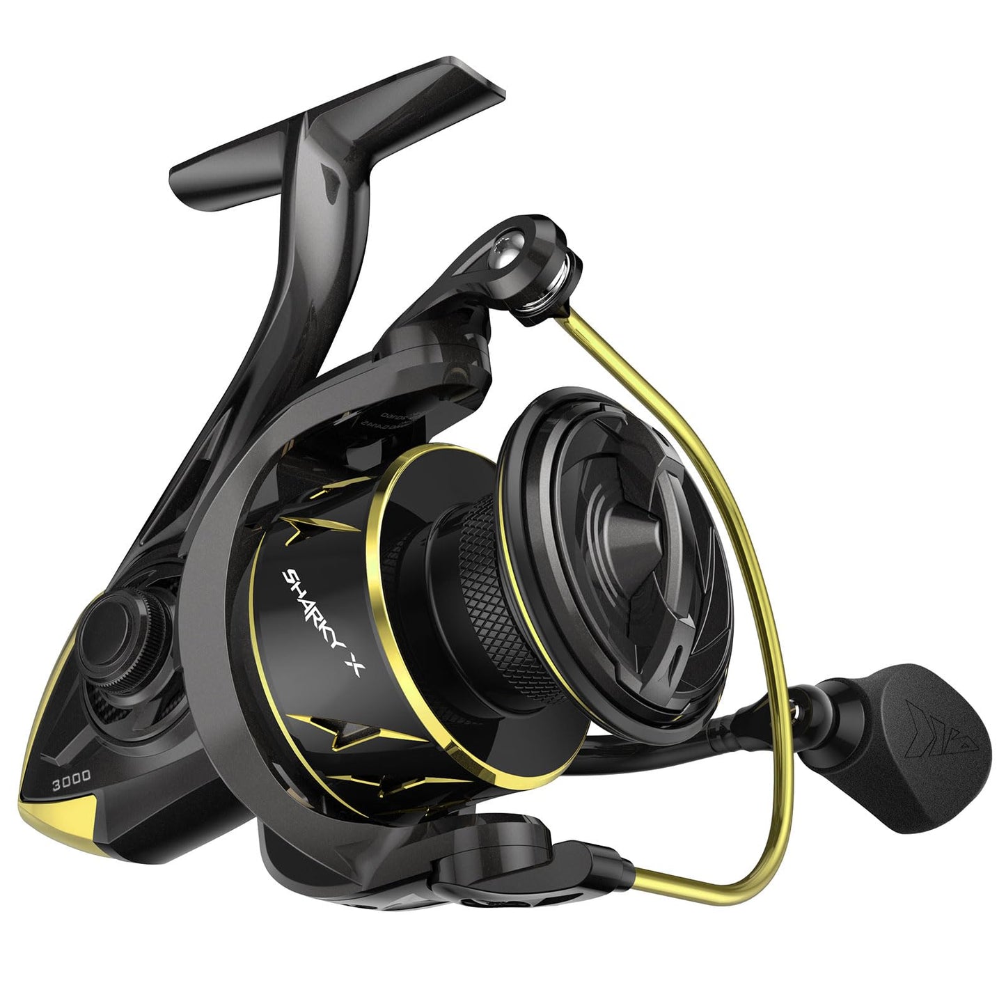 KastKing Sharky Spinning Reel – 5.2:1 & 6.2:1 Gear Ratios, Carbon Fiber Drag 33–39.5LB, 10+1 Stainless Bearings, Lightweight Nylitech Body, Oversize Shaft, for Saltwater & Freshwater