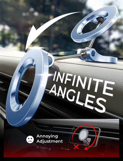 LISEN for MagSafe Car Mount for iPhone 17 Pro Max [24 Strong Magnets] Classic Magnetic Phone Holder for Car Dashboard, Magnet Phone Mount Car Cell Phone Holder for iPhone 17 Pro Max Air 16 15 14 13 12