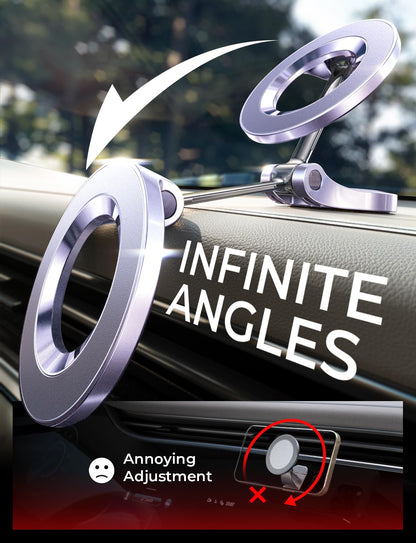 LISEN for MagSafe Car Mount for iPhone 17 Pro Max [24 Strong Magnets] Classic Magnetic Phone Holder for Car Dashboard, Magnet Phone Mount Car Cell Phone Holder for iPhone 17 Pro Max Air 16 15 14 13 12