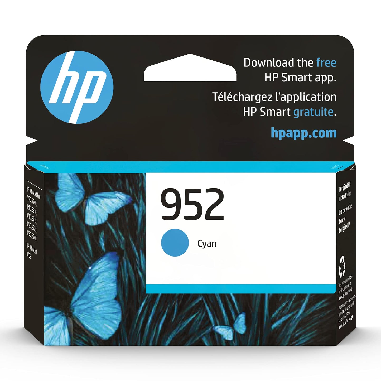 HP 952 Cyan, Magenta, Yellow Ink Cartridges (3-Pack) | Works with Printer Series: OfficeJet 8702, OfficeJet Pro 7720, 7740, 8210, 8710, 8720, 8730, 8740 | Eligible for Instant Ink | N9K27AN