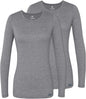 Adar Underscrubs for Women 2 Pack - Long Sleeve Underscrub Comfort Tee