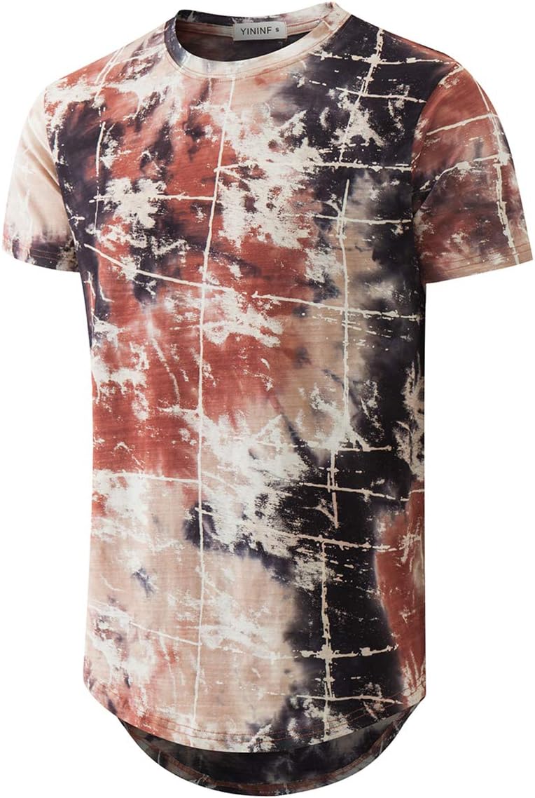 YININF Mens Hipster Hip Hop Short Sleeve Print T-Shirt Shirts Men
