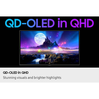 Samsung 27” Odyssey OLED G6 G60SF QHD QD-OLED Gaming Monitor, 500Hz Refresh Rate, 0.03ms (GtG) Response Time, G-Sync Compatible, VESA DisplayHDR TrueBlack 500, LS27FG602SNXZA, 2025, 3 Yr Warranty