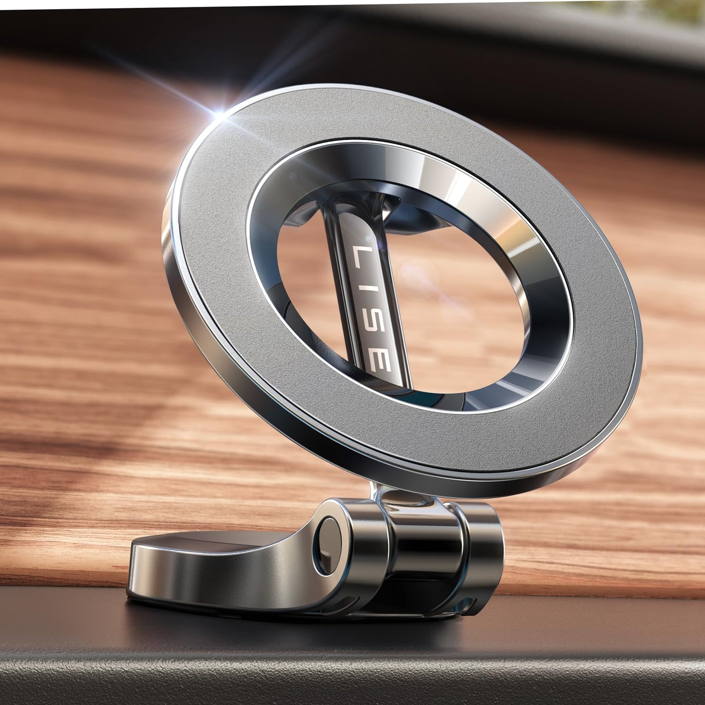 LISEN for MagSafe Car Mount for iPhone 17 Pro Max [24 Strong Magnets] Classic Magnetic Phone Holder for Car Dashboard, Magnet Phone Mount Car Cell Phone Holder for iPhone 17 Pro Max Air 16 15 14 13 12