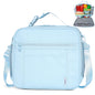 NOL Nylon Waterproof Kids Lunch Bag, Insulated Lunch Bag, Lunch box Cooler, Reusable, Zip Closure with Buckle Handle Holds Lunch Box, Snacks & Water Bottle for School Work, Cream