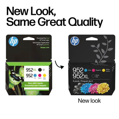 HP 952 Cyan, Magenta, Yellow Ink Cartridges (3-Pack) | Works with Printer Series: OfficeJet 8702, OfficeJet Pro 7720, 7740, 8210, 8710, 8720, 8730, 8740 | Eligible for Instant Ink | N9K27AN