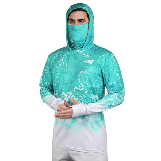 KastKing Men's Hoodie Shirt UPF 50 Long Sleeve Fishing Shirt UV Protection Shirt