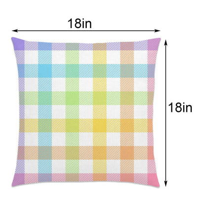 Pudodo Easter Buffalo Plaid Check Table Runner Spring Holiday Farmhouse Fireplace Kitchen Dining Room Home Party Decoration (13" x 72")