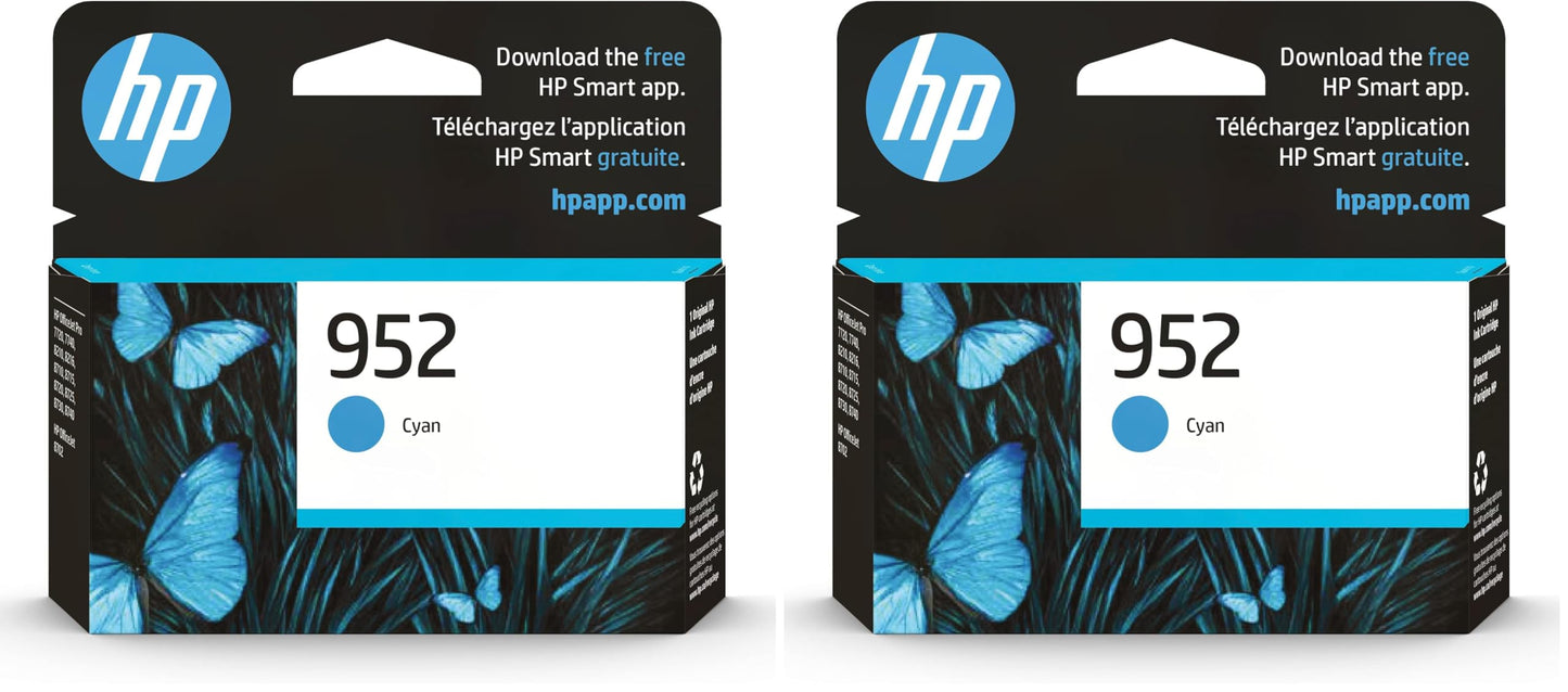 HP 952 Cyan, Magenta, Yellow Ink Cartridges (3-Pack) | Works with Printer Series: OfficeJet 8702, OfficeJet Pro 7720, 7740, 8210, 8710, 8720, 8730, 8740 | Eligible for Instant Ink | N9K27AN