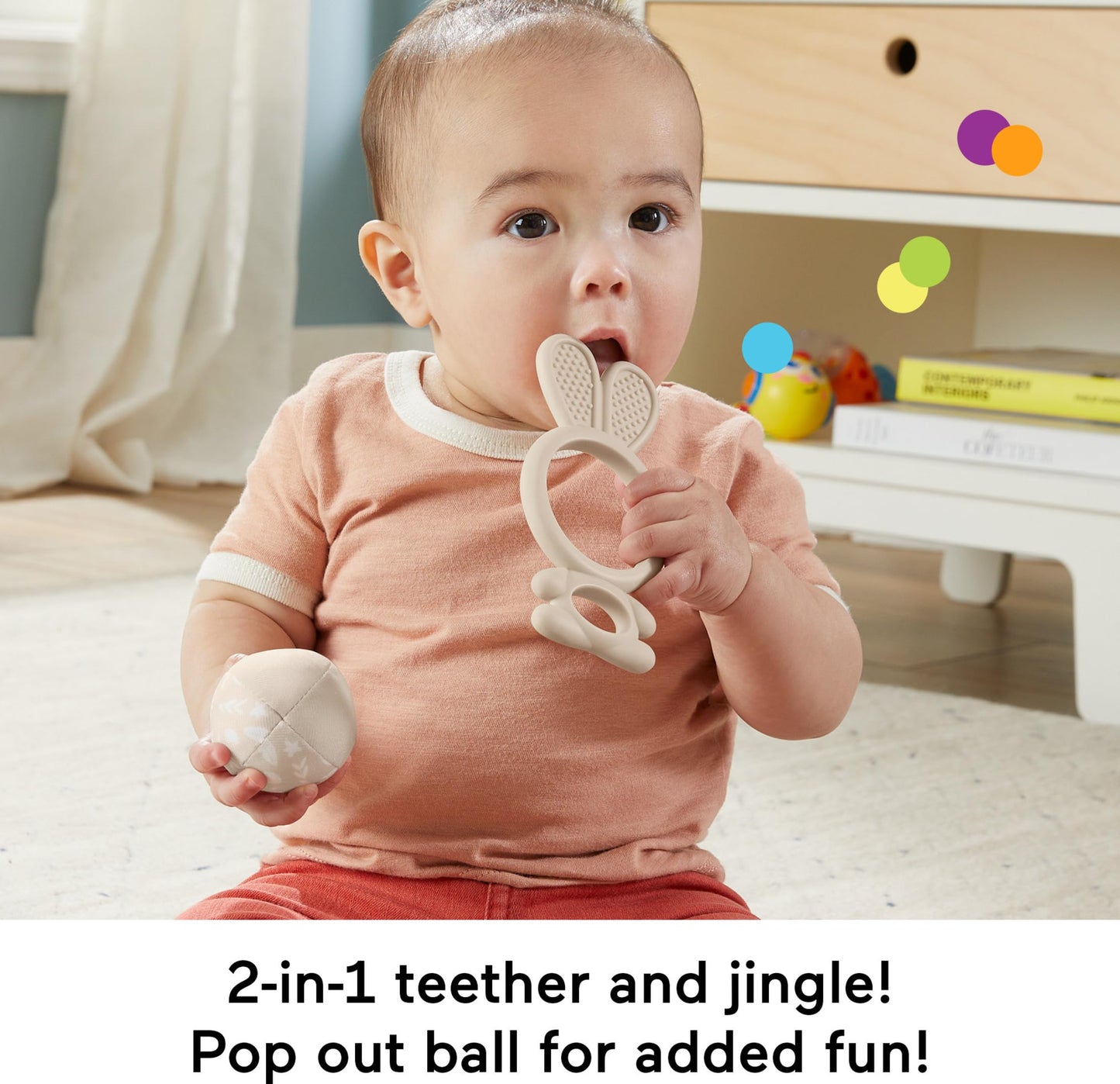 Fisher-Price Baby Toys Taco Tuesday Set, 3 Pretend Food Rattle & Sensory Activities for Newborns Ages 3+ Months