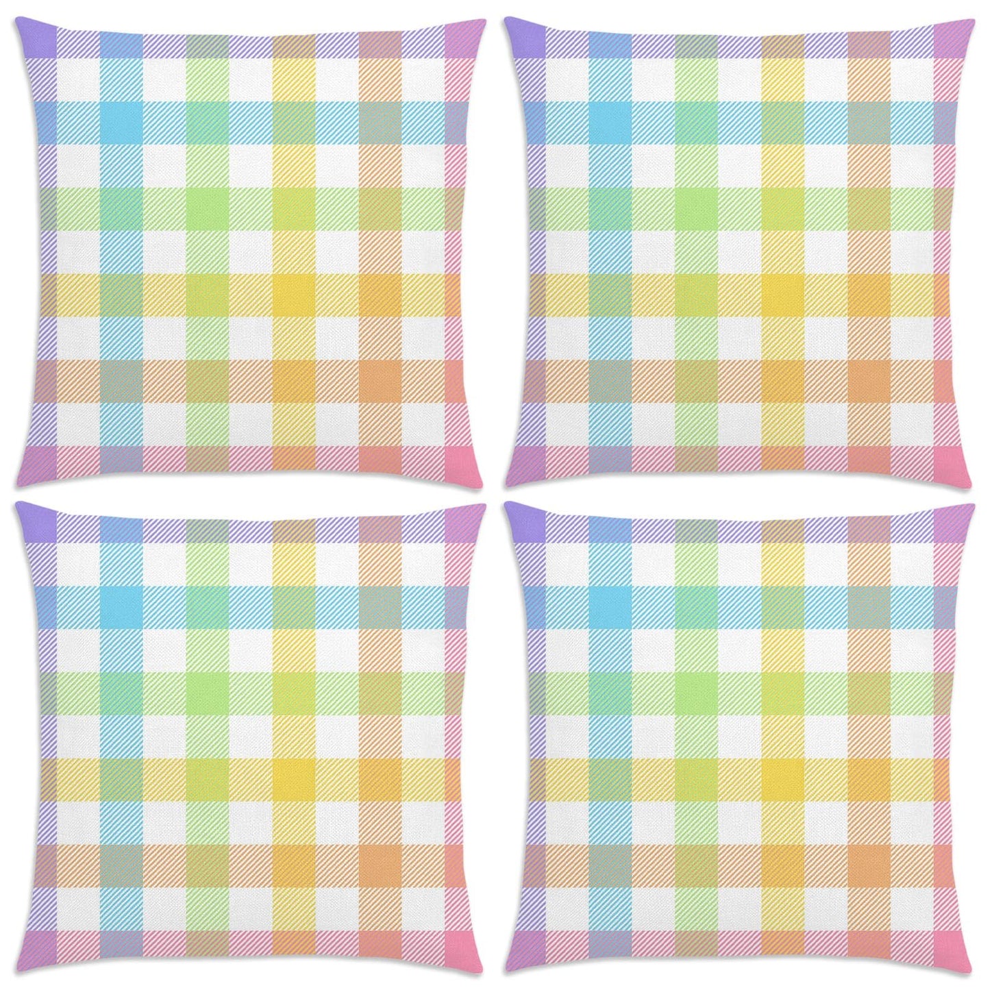 Pudodo Easter Buffalo Plaid Check Table Runner Spring Holiday Farmhouse Fireplace Kitchen Dining Room Home Party Decoration (13" x 72")