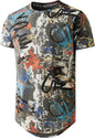 YININF Mens Hipster Hip Hop Short Sleeve Print T-Shirt Shirts Men