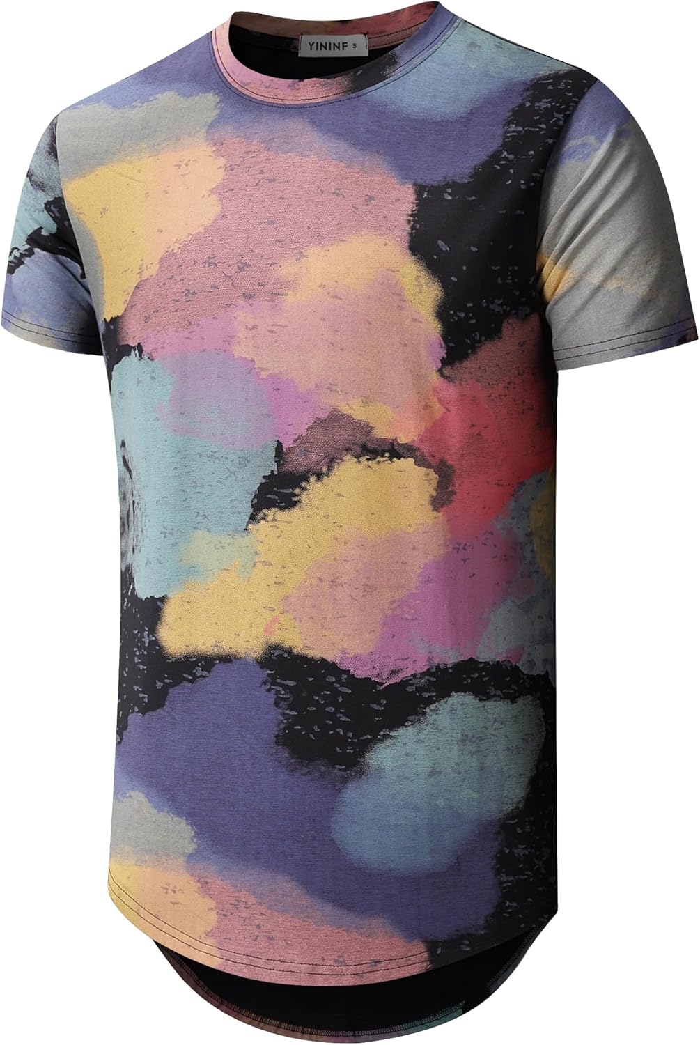YININF Mens Hipster Hip Hop Short Sleeve Print T-Shirt Shirts Men