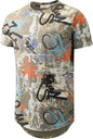 YININF Mens Hipster Hip Hop Short Sleeve Print T-Shirt Shirts Men