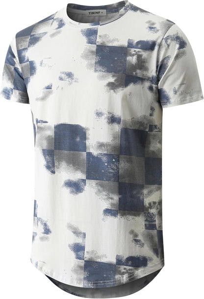 YININF Mens Hipster Hip Hop Short Sleeve Print T-Shirt Shirts Men