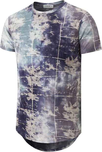 YININF Mens Hipster Hip Hop Short Sleeve Print T-Shirt Shirts Men