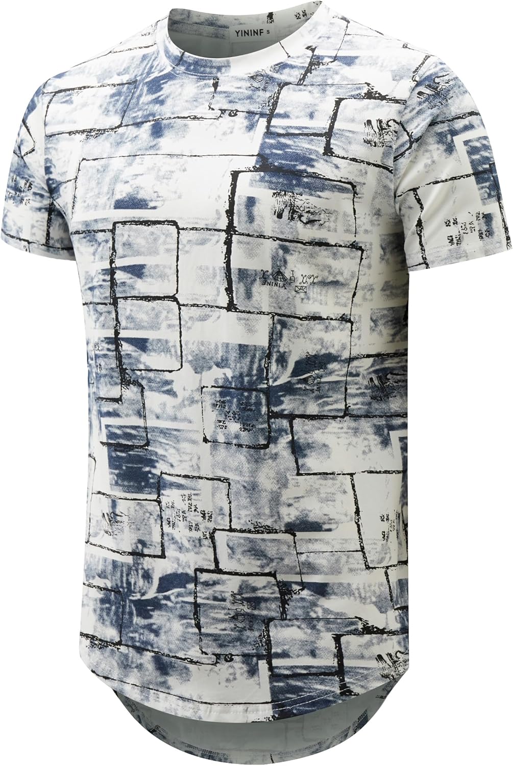 YININF Mens Hipster Hip Hop Short Sleeve Print T-Shirt Shirts Men